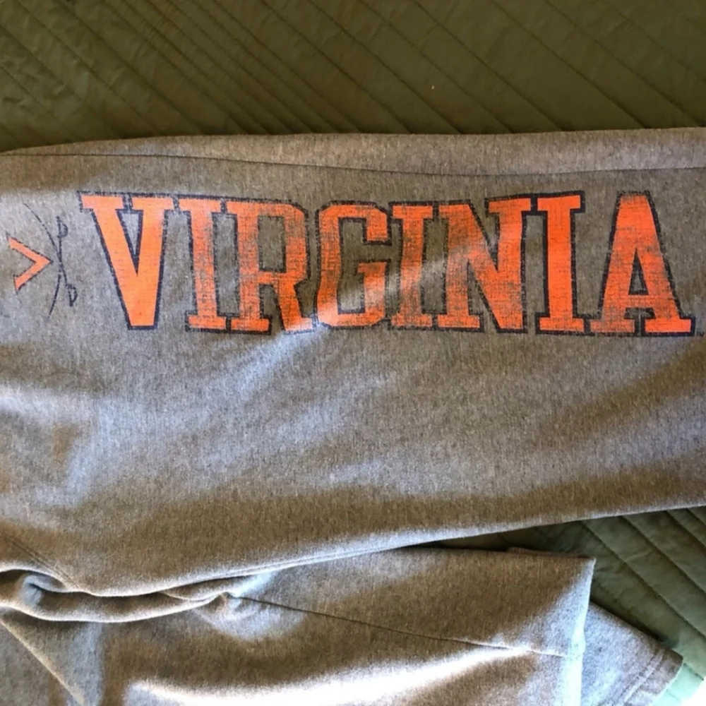 VT Virginia Tech Sweatpants Gray Fleece Joggers Lounge Pants Men XXL 2XL